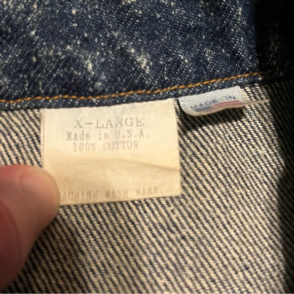 Vintage Grand‎ Casino Hinckley ACID WASH DENIM JACKET XL Made in USA Jean jacket - Picture 9 of 10